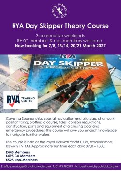 RYA Day Skipper Theory Course March 2027 - Just in time for the new sailing season!
