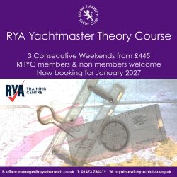 RYA Yachtmaster Offshore Theory Course January 2027