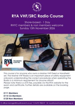 RYA VHF / DSC Radio Course - 15 November 2026
