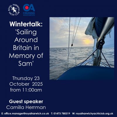 RHYC / CA Wintertalk  ‘Sailing Around Britain in Memory of Sam'