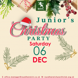 Junior's Christmas Party Saturday 6 December