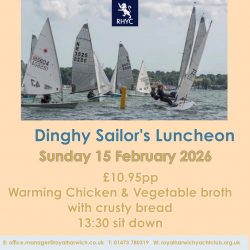Dinghy Sailor's Lunch Sunday 15 February 2026