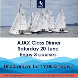 Ajax Class Dinner Saturday 20 June 2026