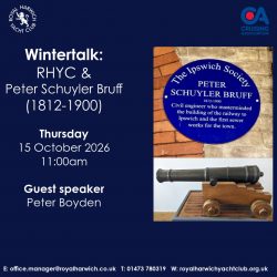RHYC / CA Wintertalk 'RHYC and Peter Schuyler Bruff' (1812-1900)
