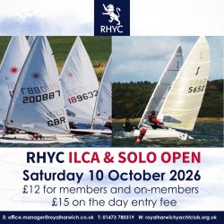 RHYC ILCA / SOLO OPEN EVENT SATURDAY 10 OCTOBER 2026