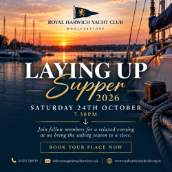 RHYC 'Laying Up Supper' Saturday 24 October 2026