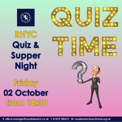 Quiz and Supper Night Friday 2 October 2026