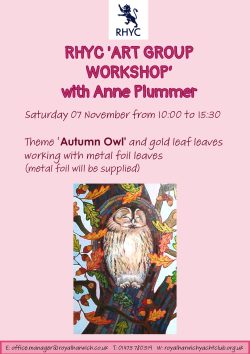 RHYC Art Group Workshop - Saturday 07 November 2026